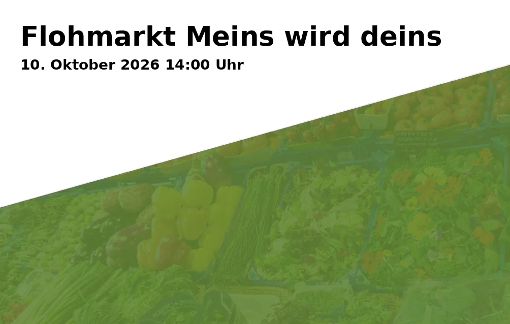 Event: Flohmarkt Meins wird deins in Aula der Niels-Stensen-Schule, Feldstraße 1, 19053 Schwerin on 10. Oktober 2026