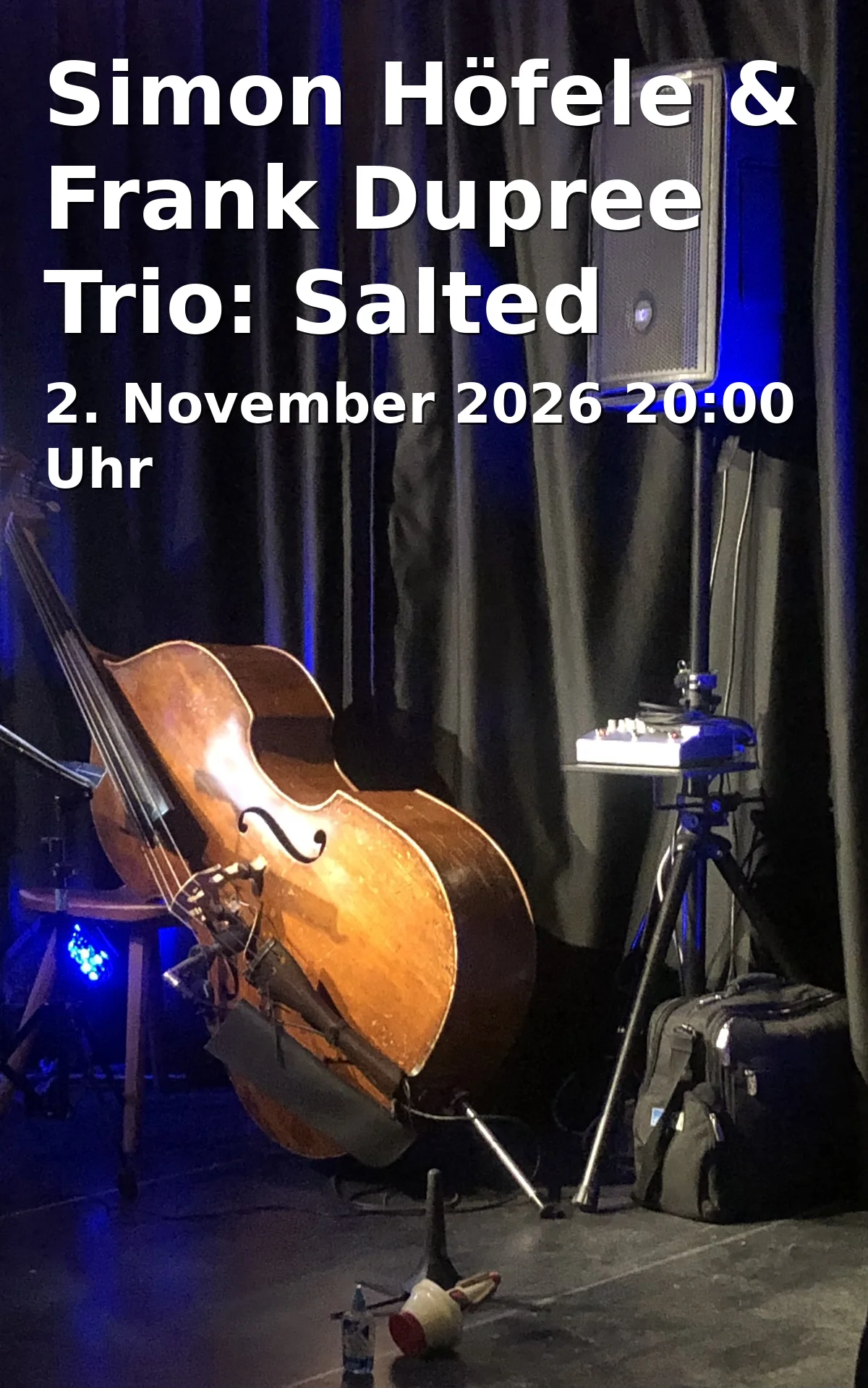 Event: Simon Höfele & Frank Dupree Trio: Salted Caramel in Tonhalle Düsseldorf, Mendelssohn-Saal, Ehrenhof 1, 40479 Düsseldorf on 2. November 2026