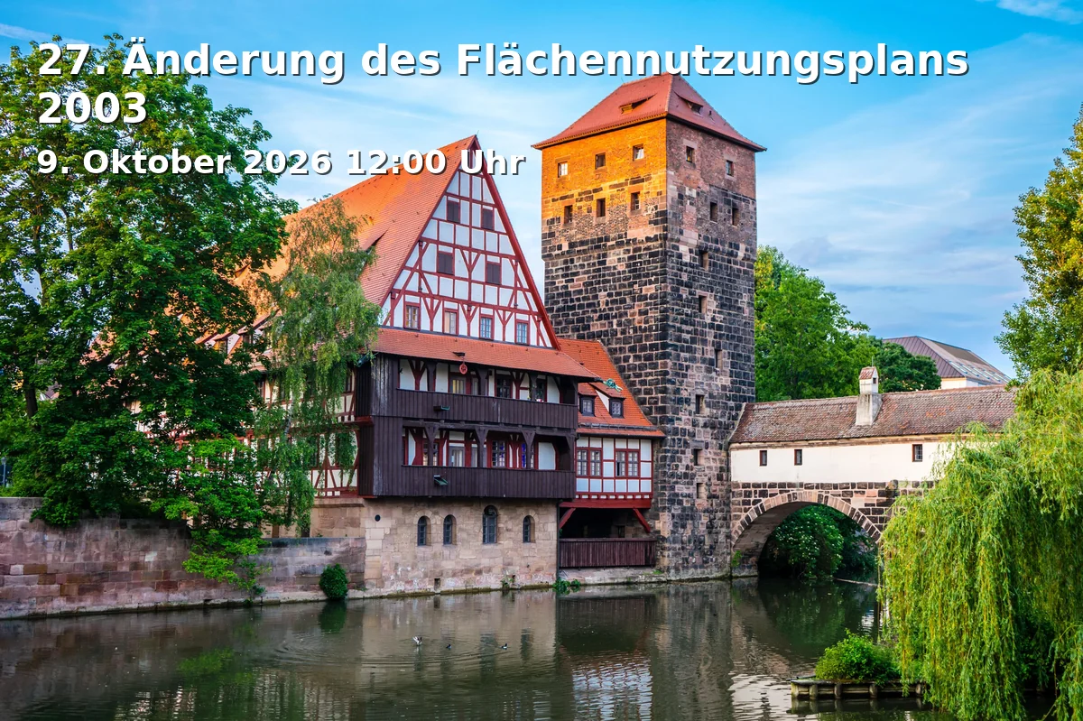 27. Änderung des Flächennutzungsplans 2003