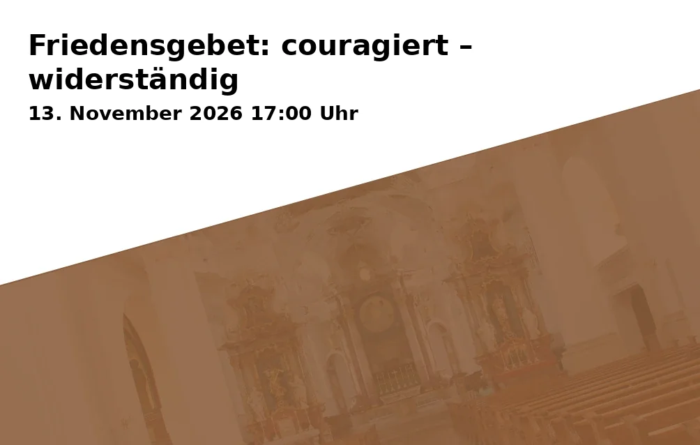 Event: Friedensgebet: couragiert – widerständig