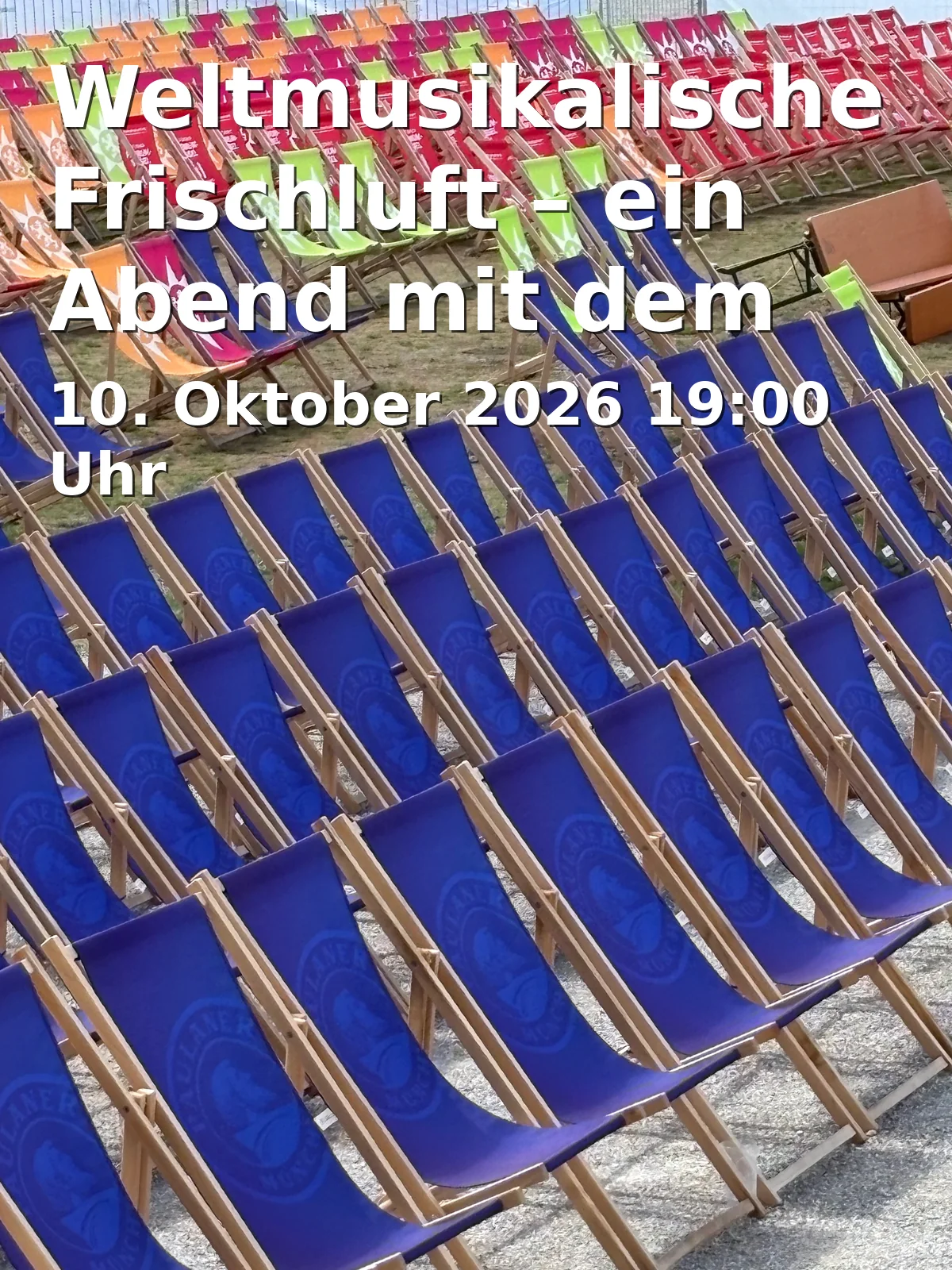Event: Weltmusikalische Frischluft – ein Abend mit dem Duo KlangZeit in Schloßhof 4c, 82229 Güntering on 10. Oktober 2026
