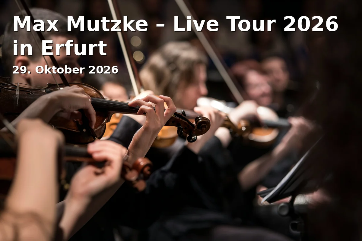 Max Mutzke – Live Tour 2026 in Erfurt