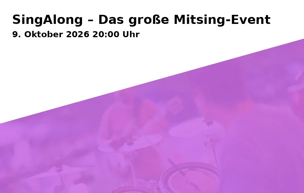 SingAlong – Das große Mitsing-Event
