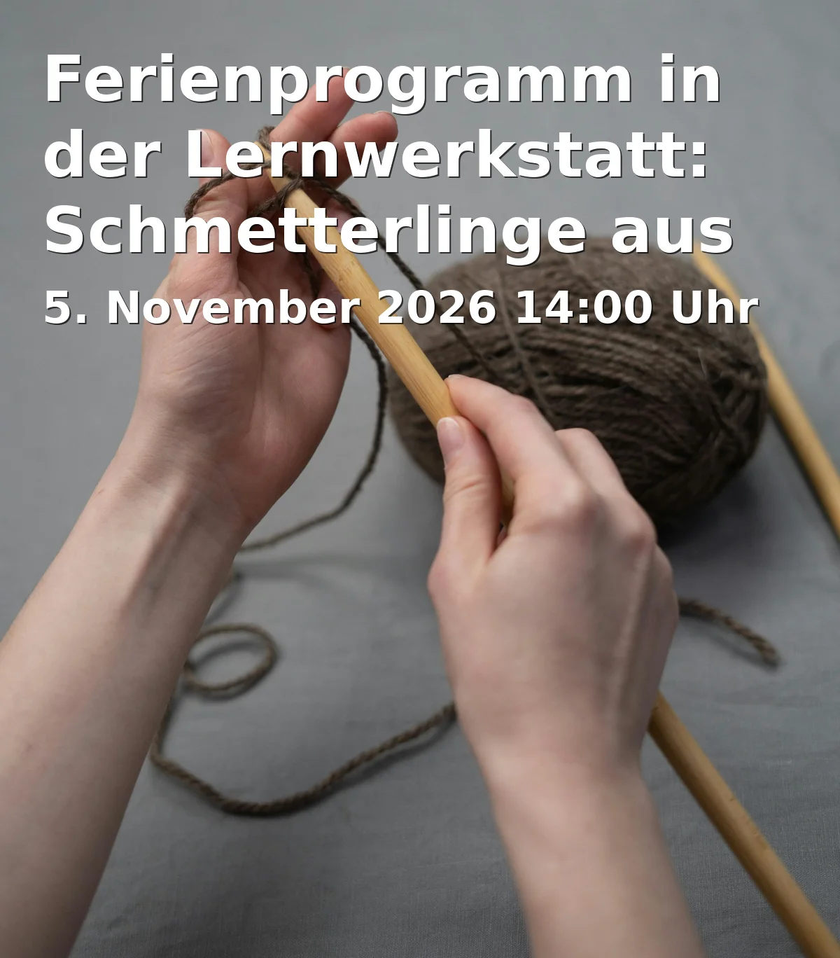 Event: Ferienprogramm in der Lernwerkstatt: Schmetterlinge aus Märchenwolle in Museum für bäuerliche Arbeitsgeräte, Adolf-Wächter-Str. 17, 95448 Bayreuth on 5. November 2026