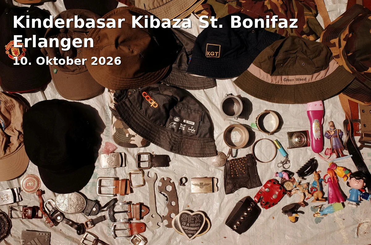 Event: Kinderbasar Kibaza St. Bonifaz Erlangen in Pfarrsaal St. Bonifaz, Sieboldstraße 1, 91052 Erlangen on 10. Oktober 2026