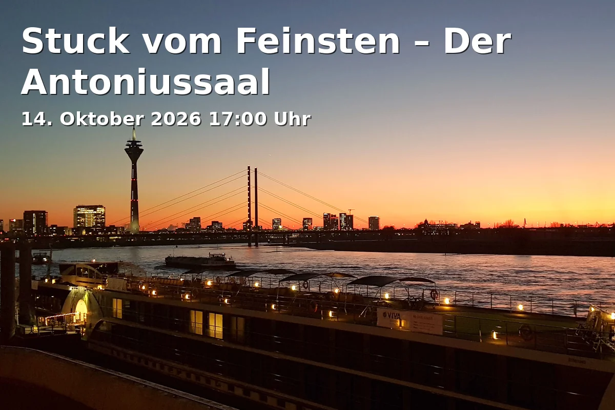 Event: Stuck vom Feinsten – Der Antoniussaal in Maxhaus, Schulstraße 11, 40213 Düsseldorf on 14. Oktober 2026