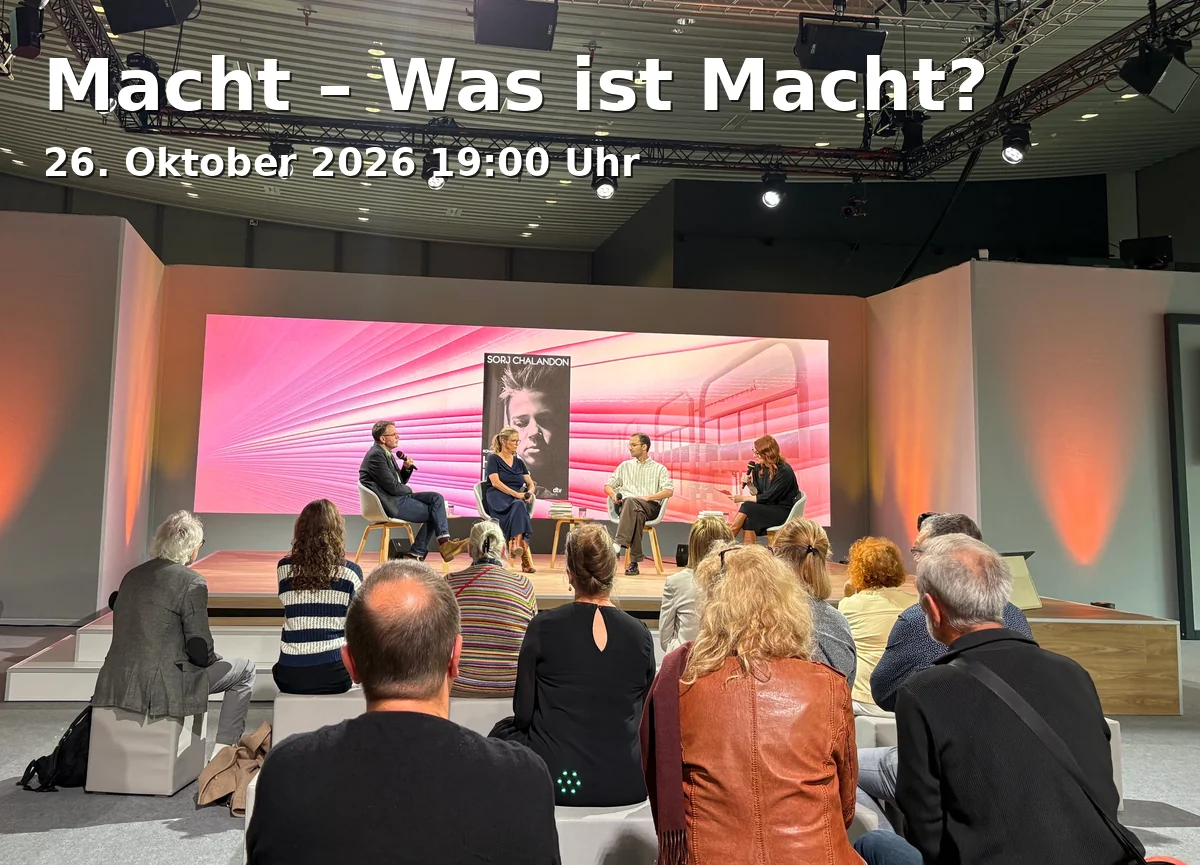 Event: Macht – Was ist Macht? in vhs Fürth, Hirschenstraße 27/29, 90762 Fürth on 26. Oktober 2026