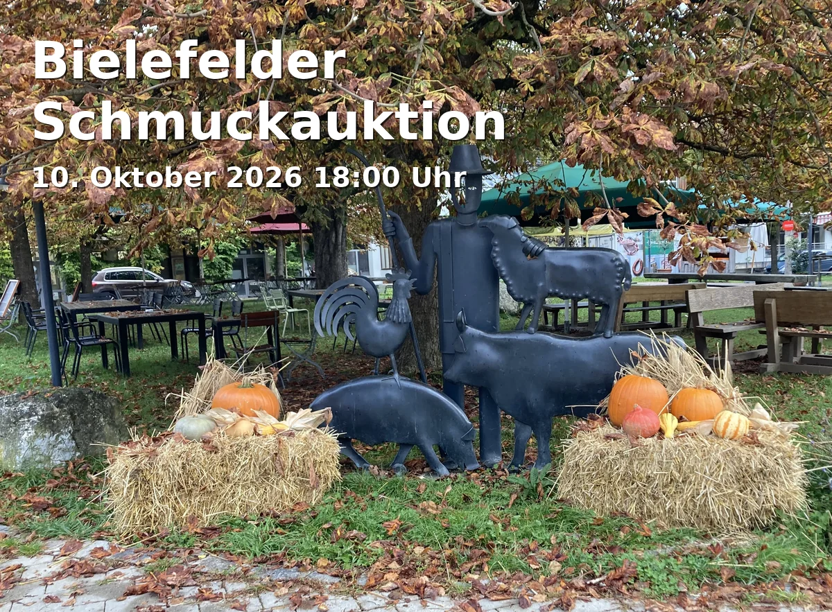 Event: Bielefelder Schmuckauktion in Am Bach 1A, 33602 Bielefeld on 10. Oktober 2026