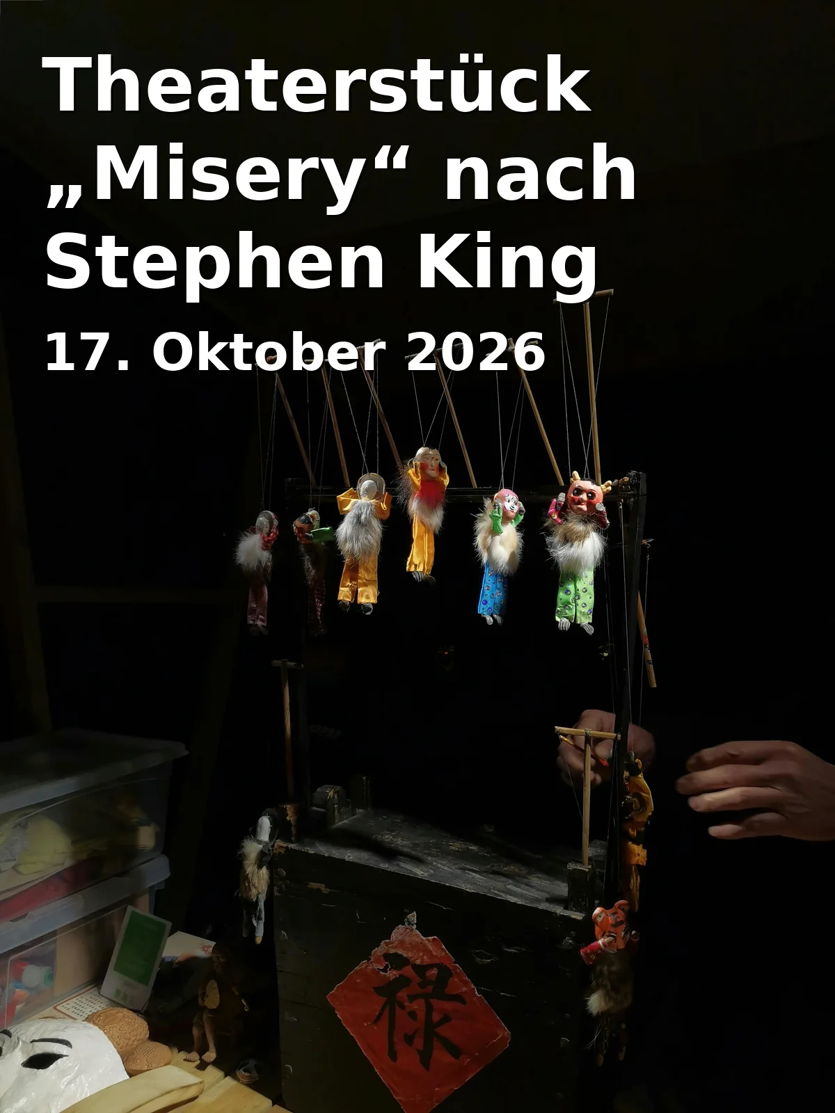 Event: Theaterstück „Misery“ nach Stephen King in Theaterinsel, Chiemsestraße 8, 83022 Rosenheim on 17. Oktober 2026