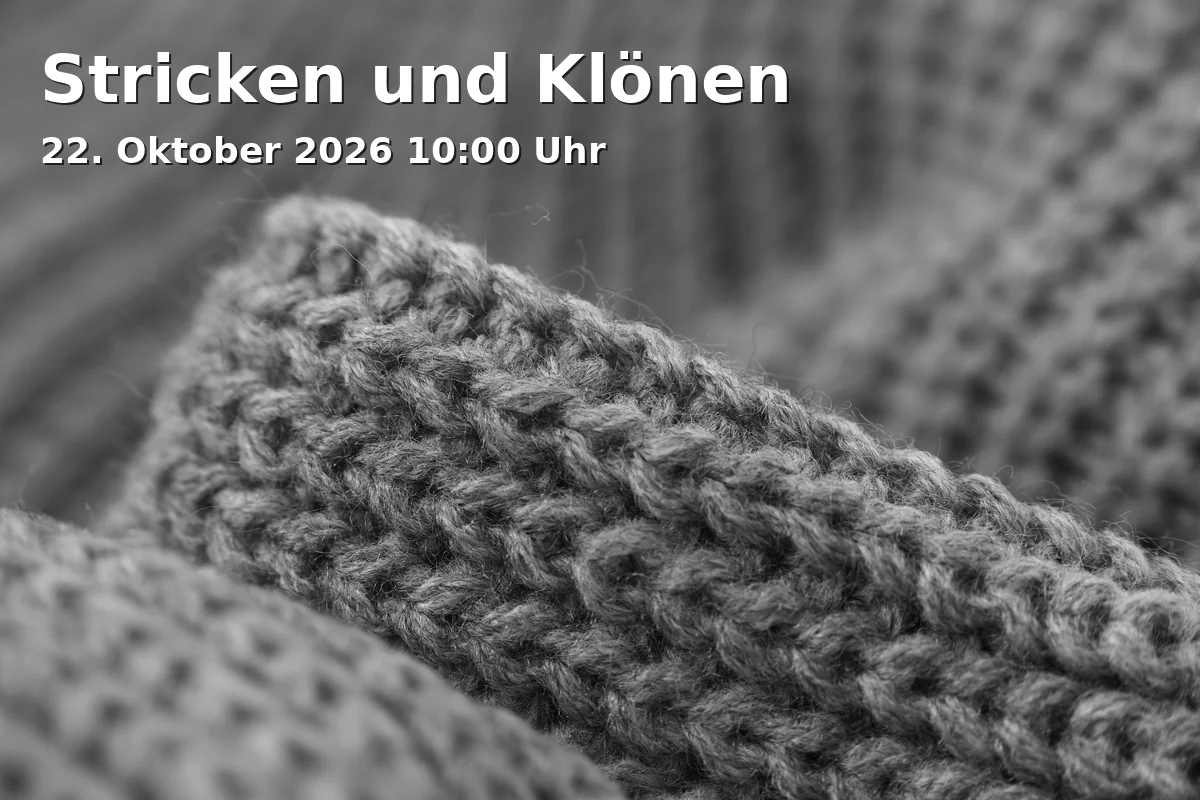 Event: Stricken und Klönen in Stadtteilbibliothek Bocklemünd/Mengenich, Görlinger-Zentrum 13-15, 50829 Köln on 22. Oktober 2026
