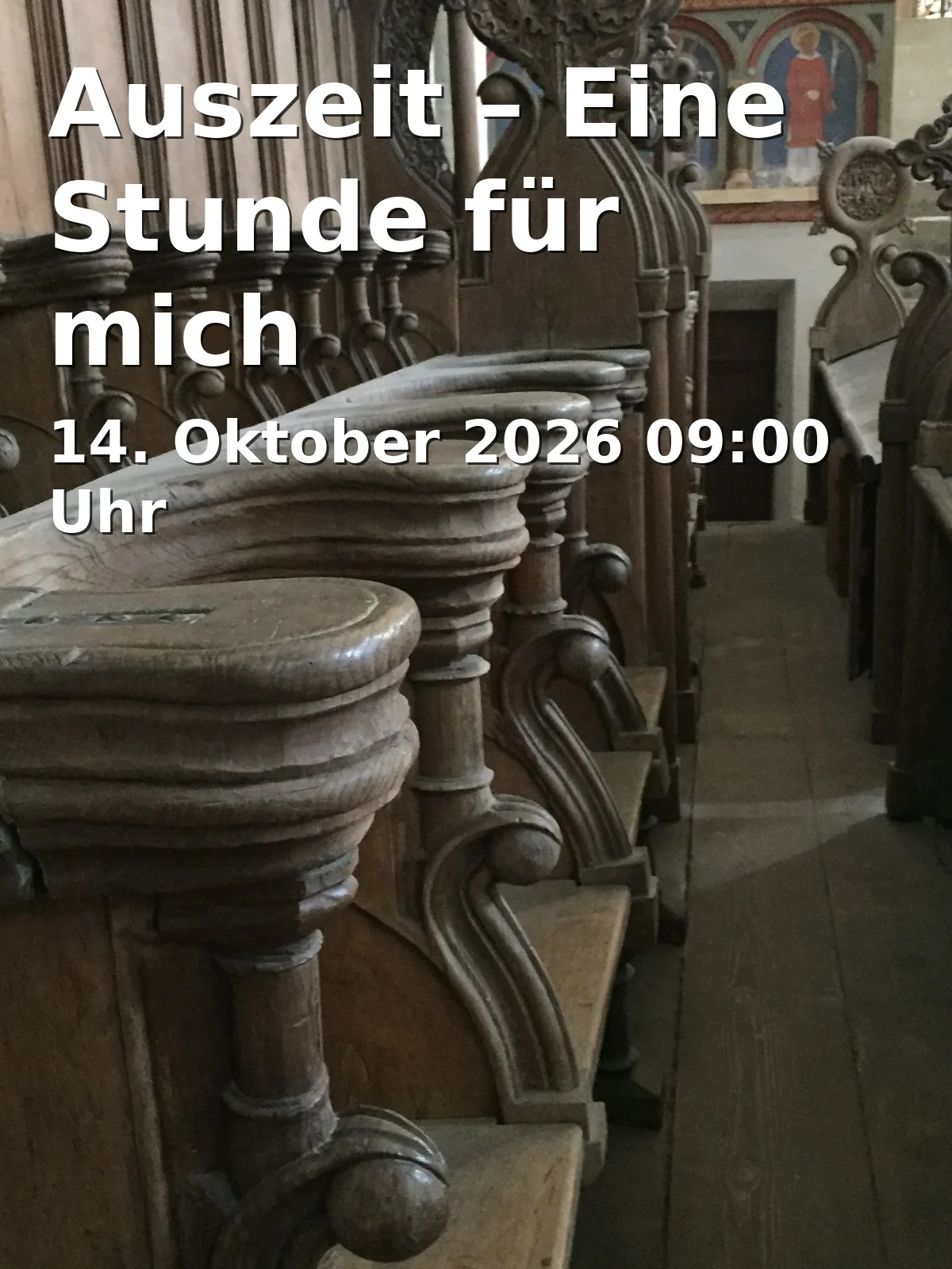 Event: Auszeit – Eine Stunde für mich in Krypta der Pfarrkirche Heilig Kreuz, Schlossstraße 15 a, 83278 Traunstein on 14. Oktober 2026