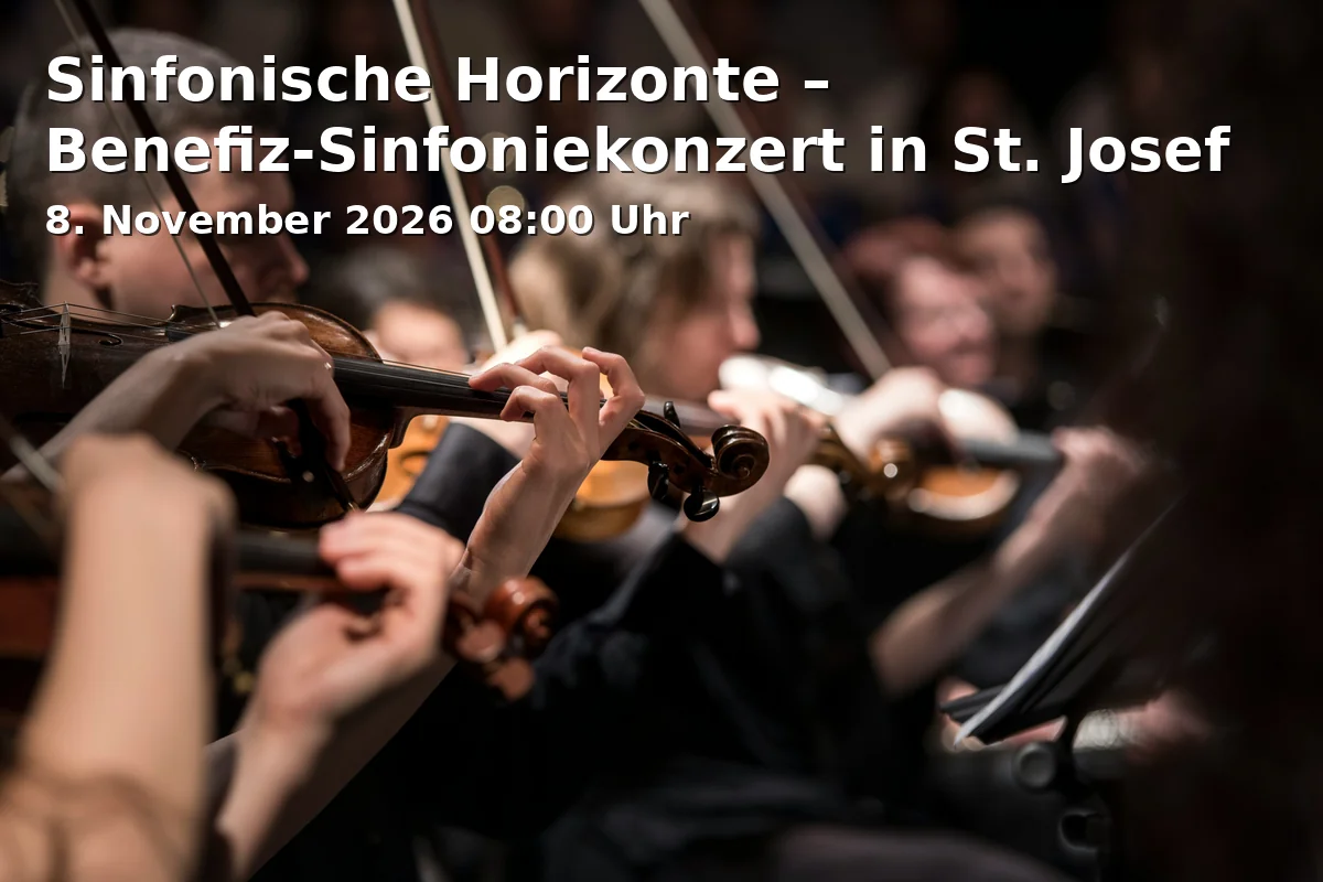 Event: Sinfonische Horizonte – Benefiz-Sinfoniekonzert in St. Josef in St. Josef, Weiden on 8. November 2026