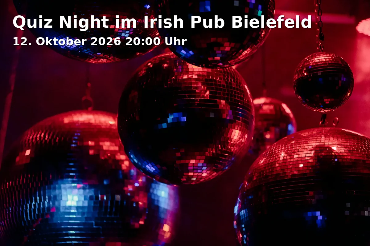 Event: Quiz Night im Irish Pub Bielefeld in Irish Pub, Mauerstraße 38, 33602 Bielefeld on 12. Oktober 2026