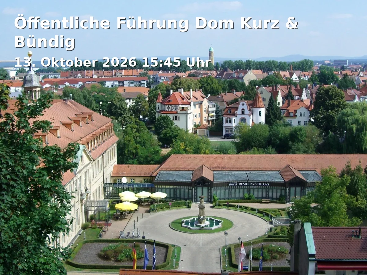 Event: Öffentliche Führung Dom Kurz & Bündig in Domplatz 2, 96049 Bamberg on 13. Oktober 2026