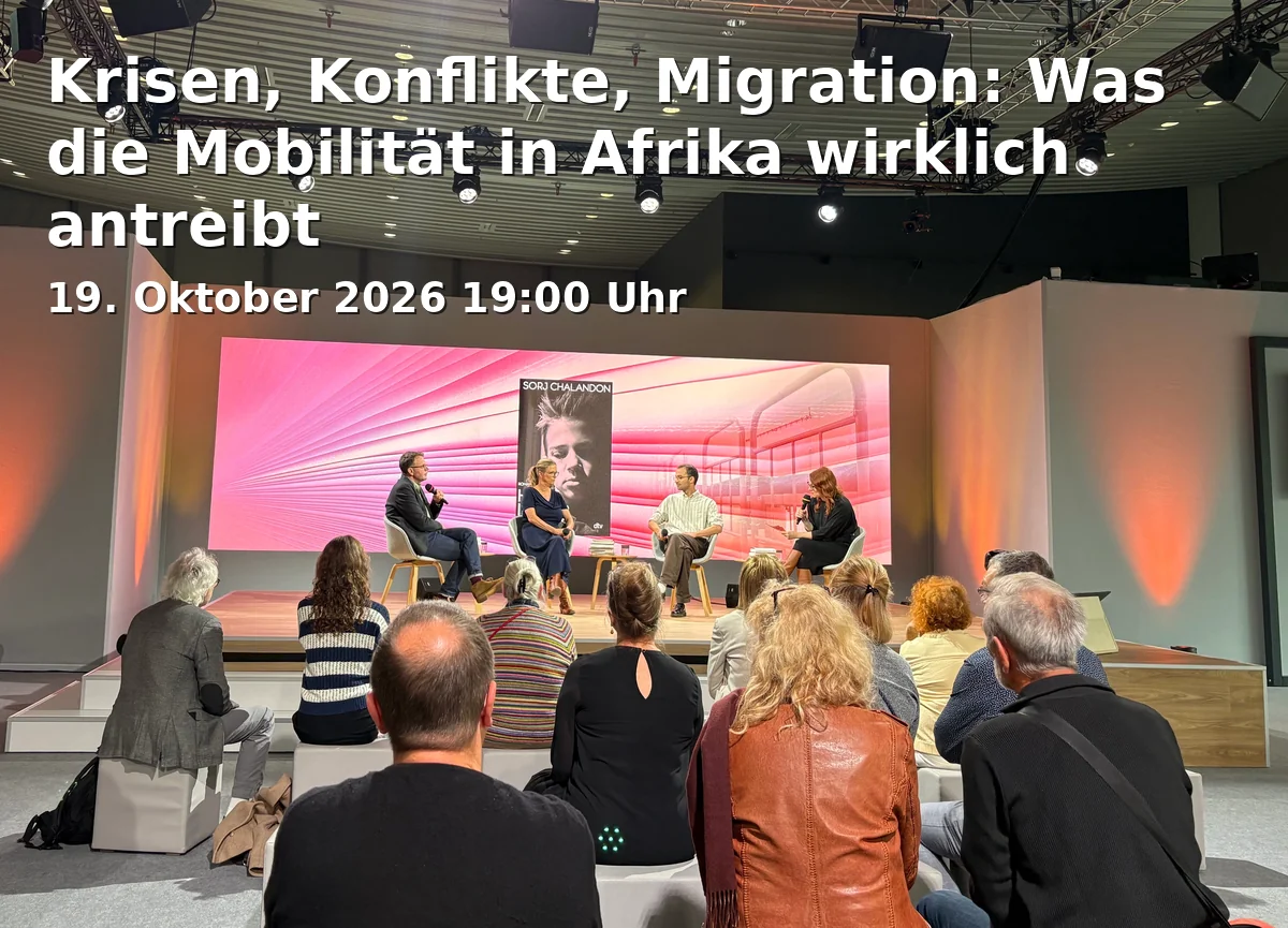 Event: Krisen, Konflikte, Migration: Was die Mobilität in Afrika wirklich antreibt in Online, vhs.cloud on 19. Oktober 2026