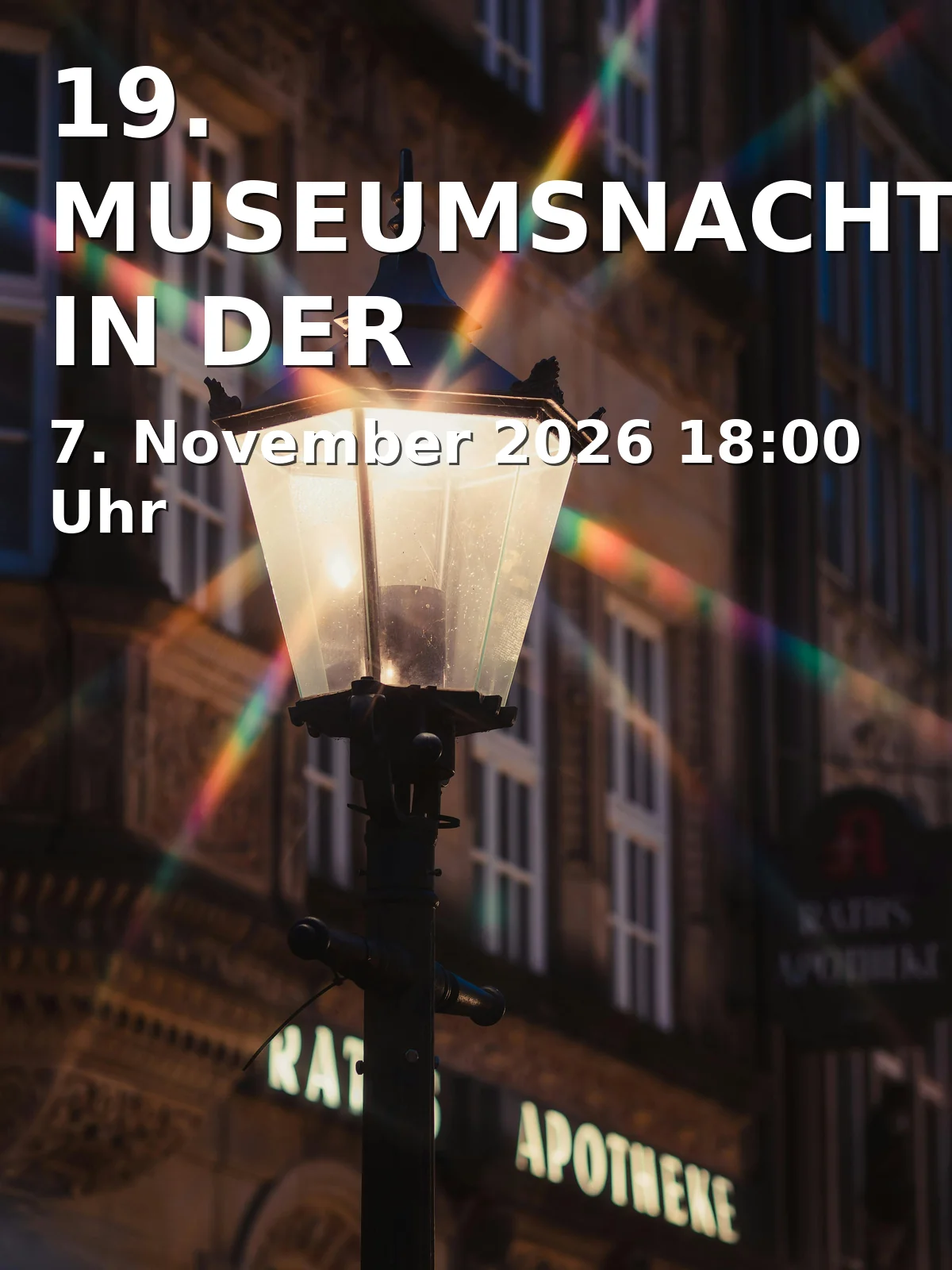 Event: 19. MUSEUMSNACHT IN DER BERTHOLDSBURG in NaturHistorisches Museum Schloss Bertholdsburg Schleusingen, Burgstraße 6, 98553 Schleusingen on 7. November 2026