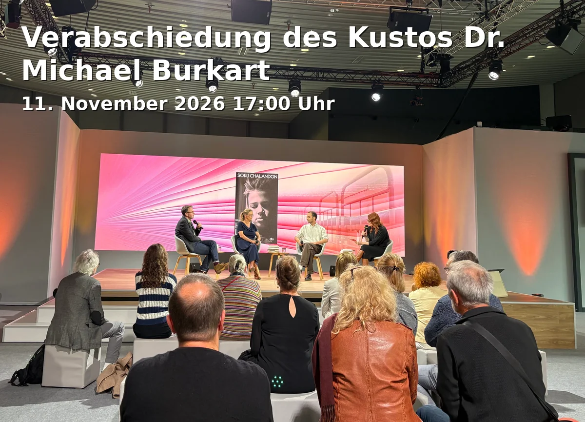 Event: Verabschiedung des Kustos Dr. Michael Burkart in Großer Hörsaal Botanik, Maulbeerallee 2a, 14469 Potsdam on 11. November 2026