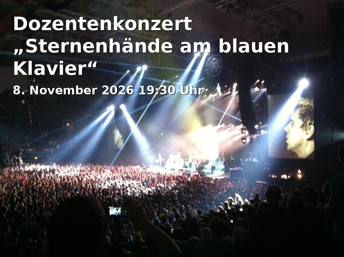 Event: Dozentenkonzert „Sternenhände am blauen Klavier“ in Franz-Grothe-Schule, Asylstraße 19, 92637 Weiden on 8. November 2026