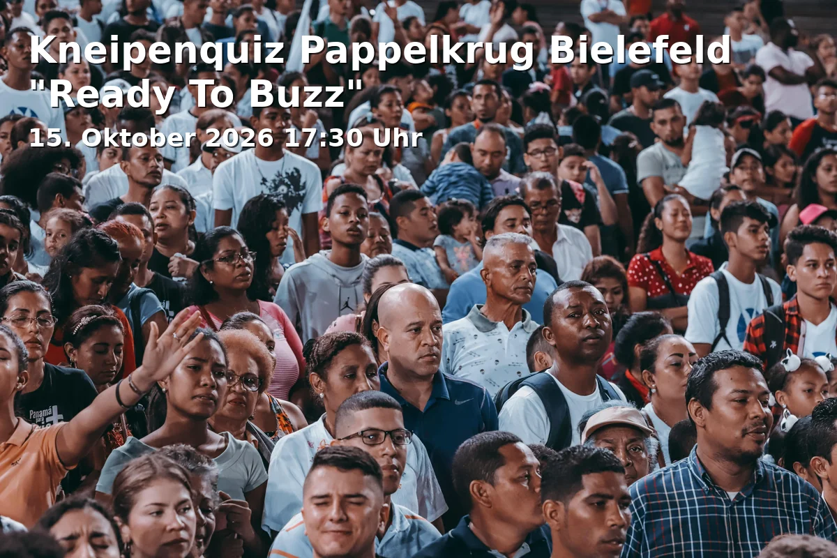 Event: Kneipenquiz Pappelkrug Bielefeld "Ready To Buzz" in Pappelkrug, Wertherstraße 311, 33619 Bielefeld on 15. Oktober 2026