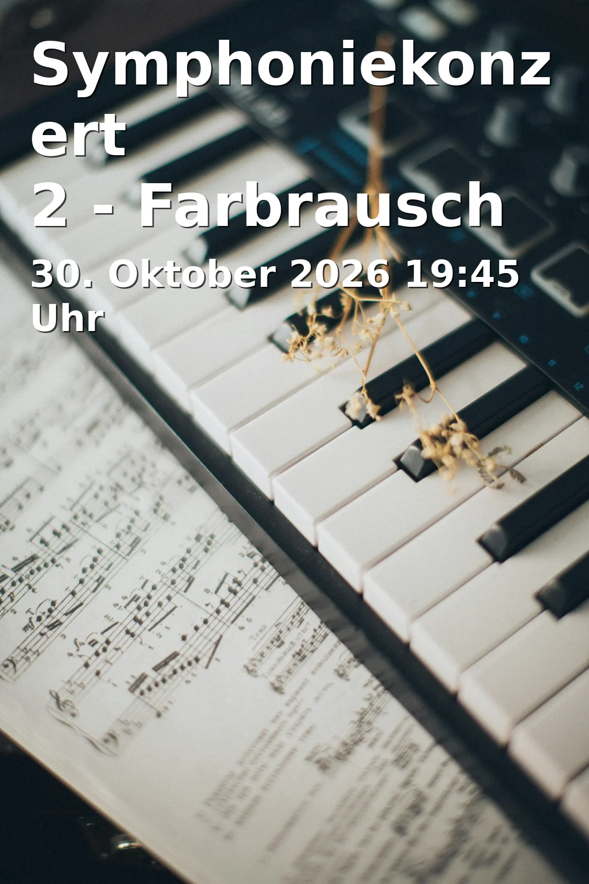 Event: Symphoniekonzert 2 - Farbrausch in Stadthalle Göttingen, Göttingen on 30. Oktober 2026