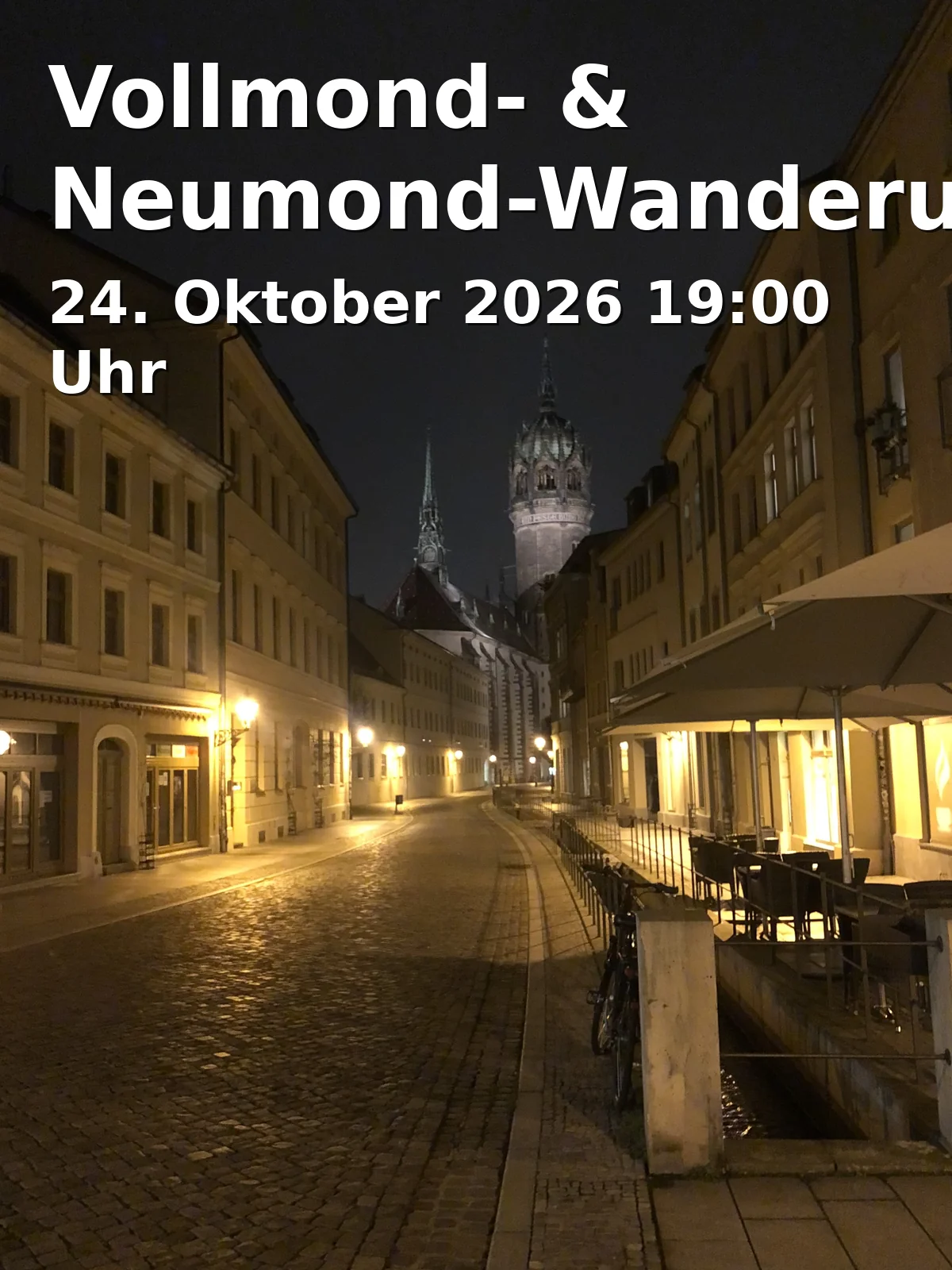 Event: Vollmond- & Neumond-Wanderungen in 87700 Memmingen, Treffpunkt wird bei Anmeldung bekannt gegeben on 24. Oktober 2026