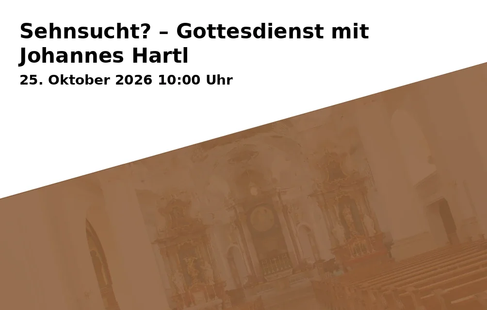 Event: Sehnsucht? – Gottesdienst mit Johannes Hartl in Stadthalle (Großer Saal), Platz d. dt. Einheit 1, 87700 Memmingen on 25. Oktober 2026