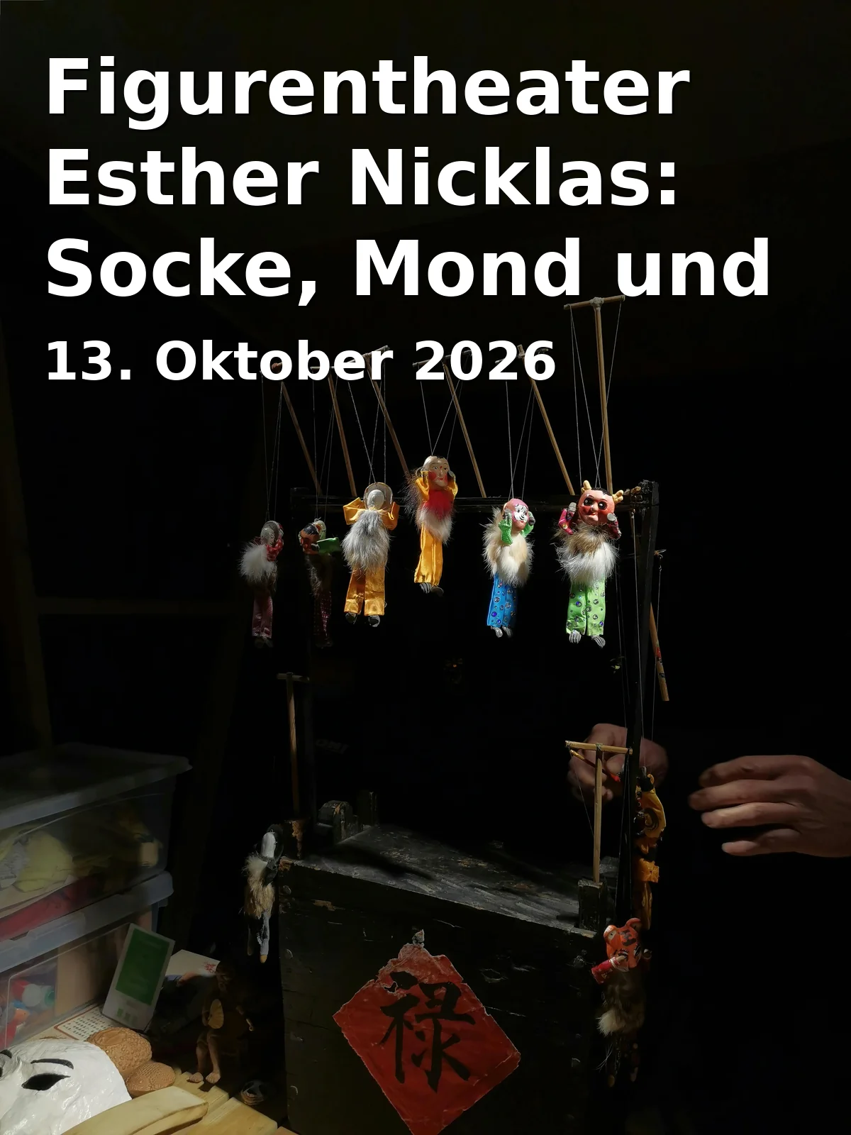 Event: Figurentheater Esther Nicklas: Socke, Mond und Sterne in T-Werk, Schiffbauergasse, Potsdam on 13. Oktober 2026
