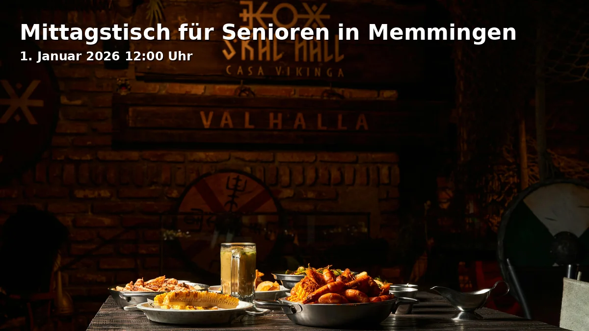 Event: Mittagstisch für Senioren in Memmingen in CVJM-Haus, Schweitzerstr. 17, 87700 Memmingen on 1. Januar 2026