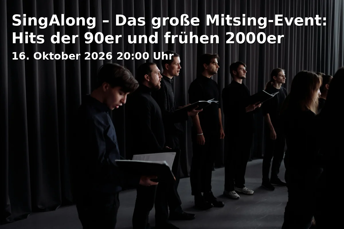 Event: SingAlong – Das große Mitsing-Event: Hits der 90er und frühen 2000er in Movie, Am Bahnhof 6, 33602 Bielefeld on 16. Oktober 2026