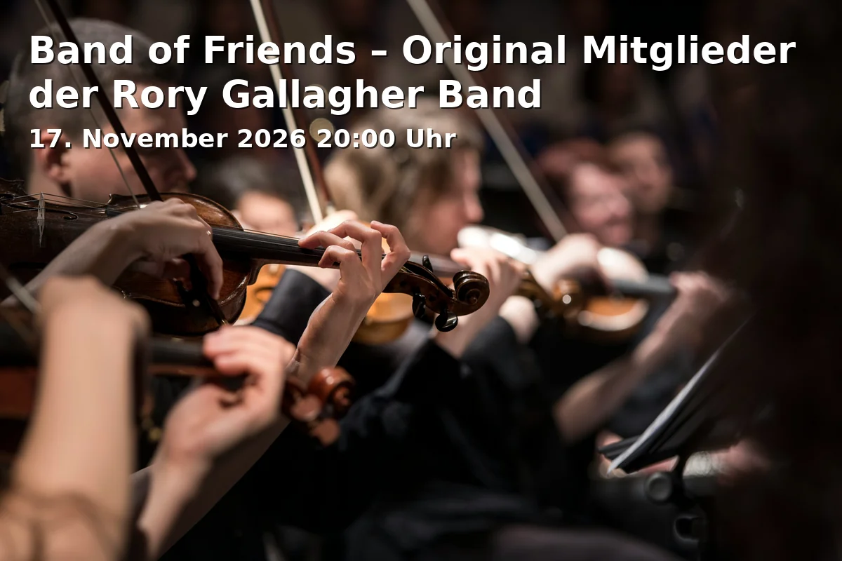 Event: Band of Friends – Original Mitglieder der Rory Gallagher Band in Spectrum, Ulmer Straße 234 a, 86156 Augsburg on 17. November 2026