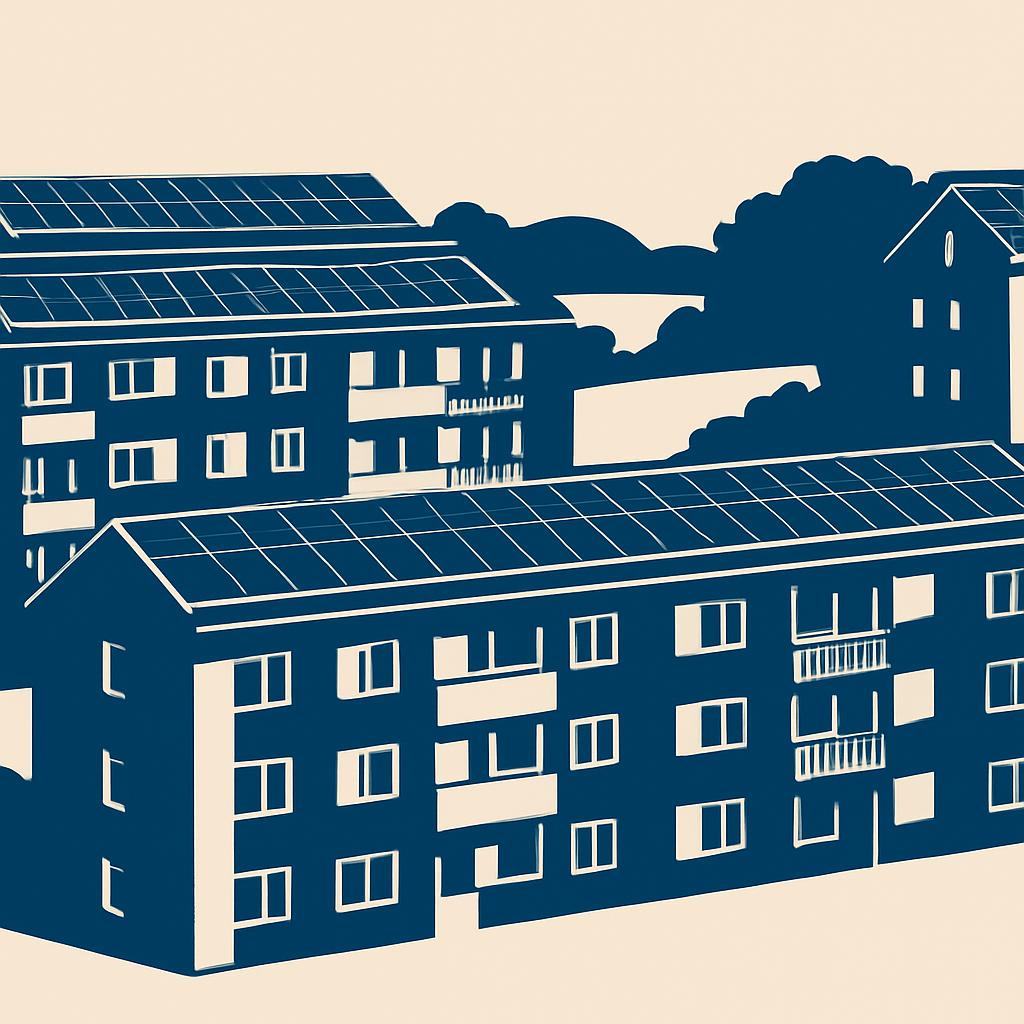 Solarstrom-vor-Ort-Versorgung in Mehrparteienhäusern und Gewerbeimmobilien