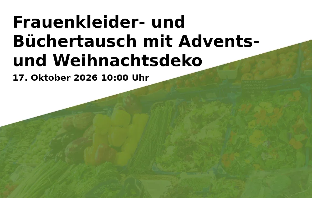 Event: Frauenkleider- und Büchertausch mit Advents- und Weihnachtsdeko