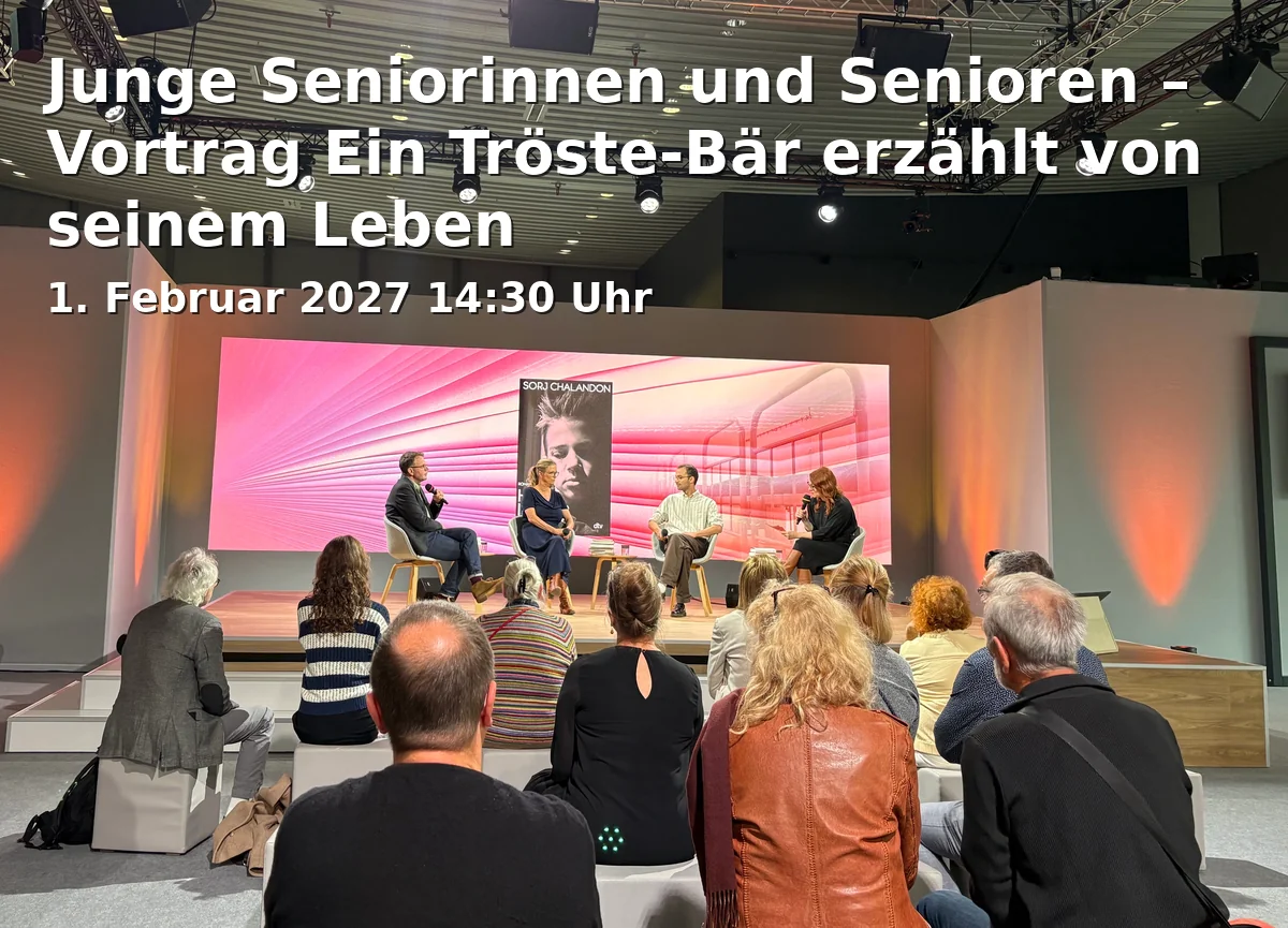 Event: Junge Seniorinnen und Senioren – Vortrag Ein Tröste-Bär erzählt von seinem Leben