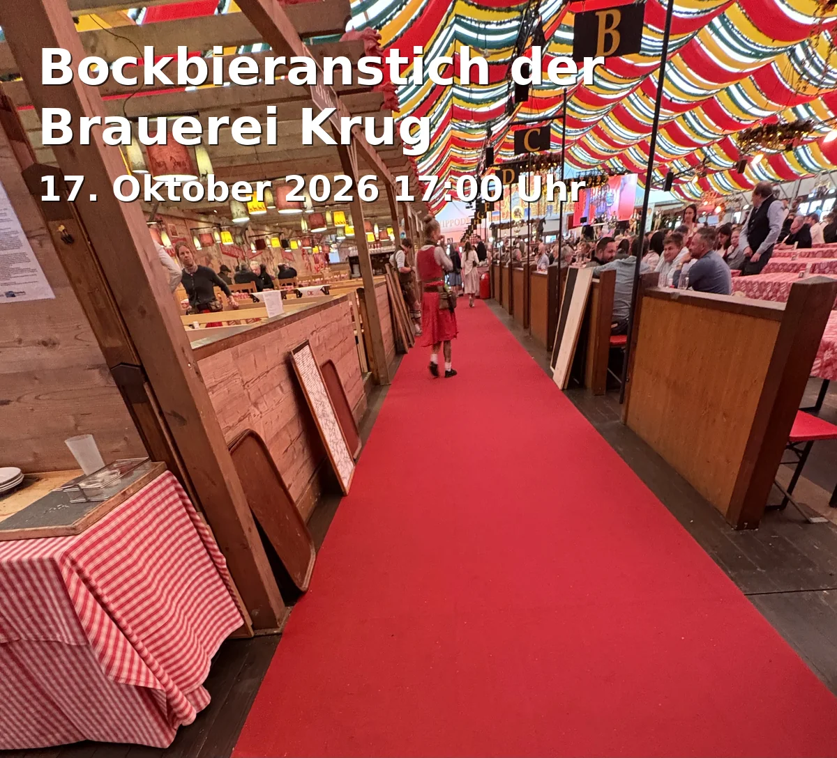 Bockbieranstich der Brauerei Krug