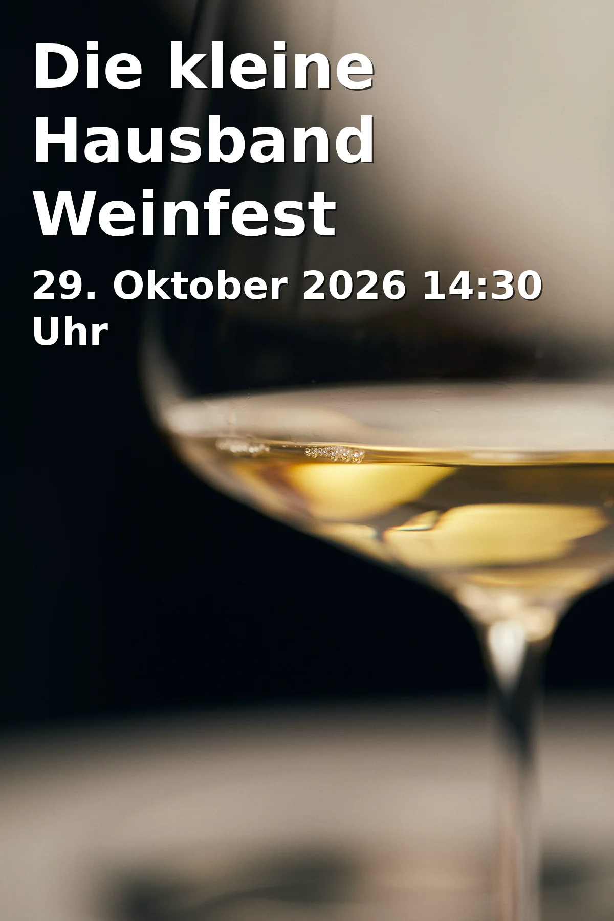 Event: Die kleine Hausband Weinfest in Begegnungsstätte Bürgerspital, Aalen on 29. Oktober 2026