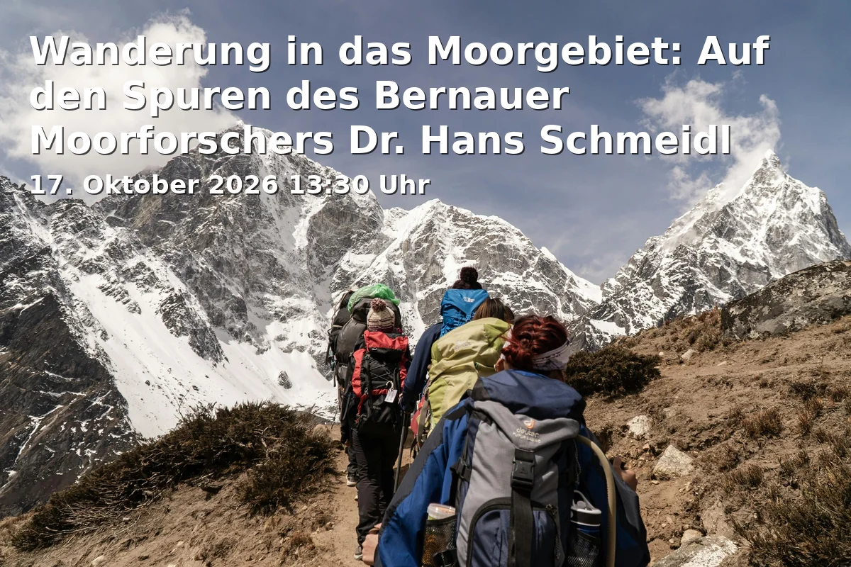 Event: Wanderung in das Moorgebiet: Auf den Spuren des Bernauer Moorforschers Dr. Hans Schmeidl