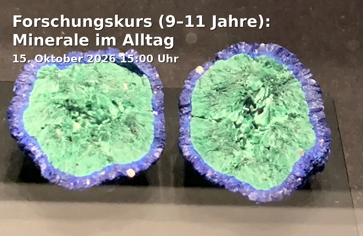 Forschungskurs (9–11 Jahre): Minerale im Alltag