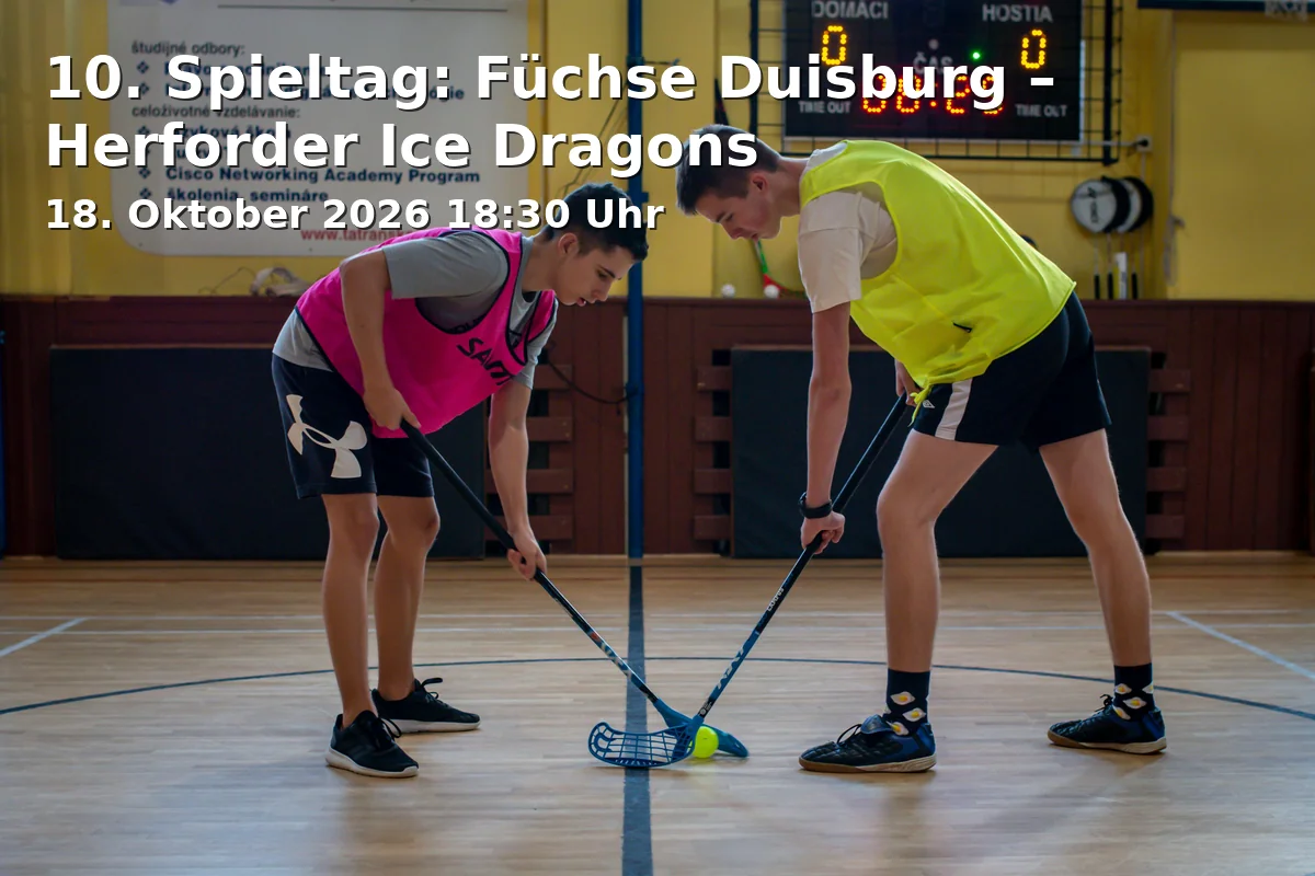 Event: 10. Spieltag: Füchse Duisburg – Herforder Ice Dragons in alleato Arena, Duisburg on 18. Oktober 2026