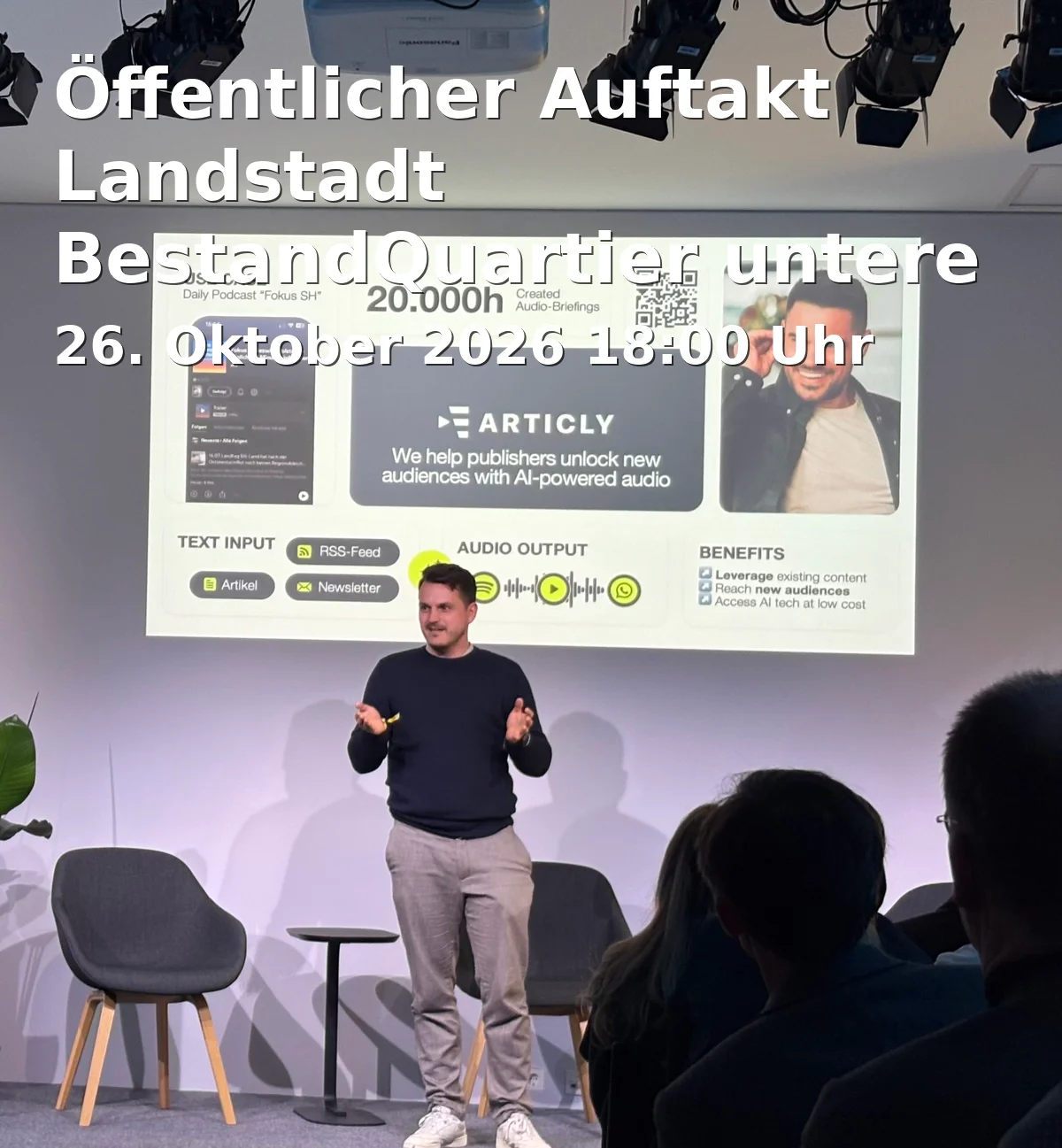 Öffentlicher Auftakt Landstadt BestandQuartier untere Stadt