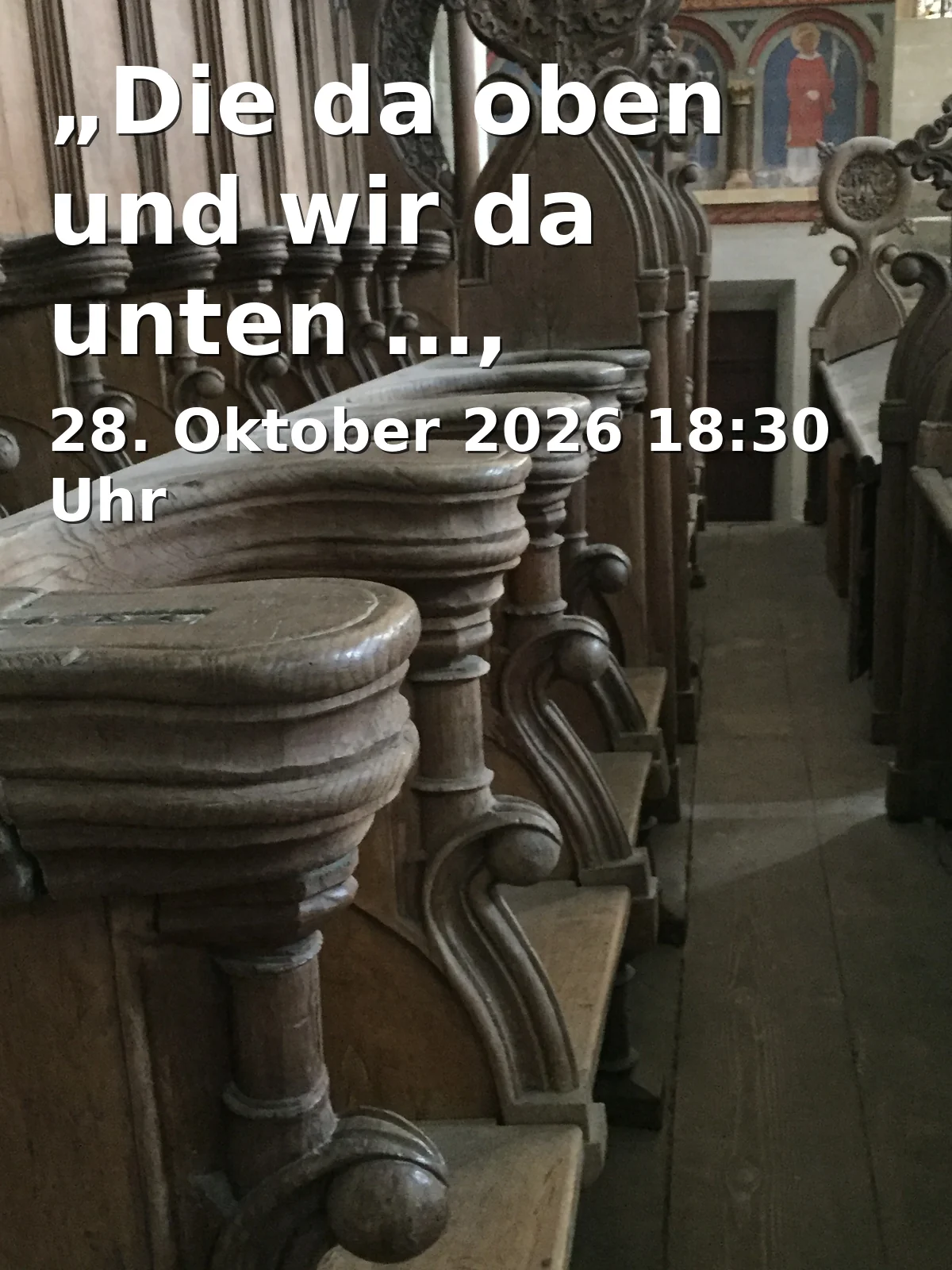 Event: „Die da oben und wir da unten …, Demokratiefrust oder Demokratielust?“