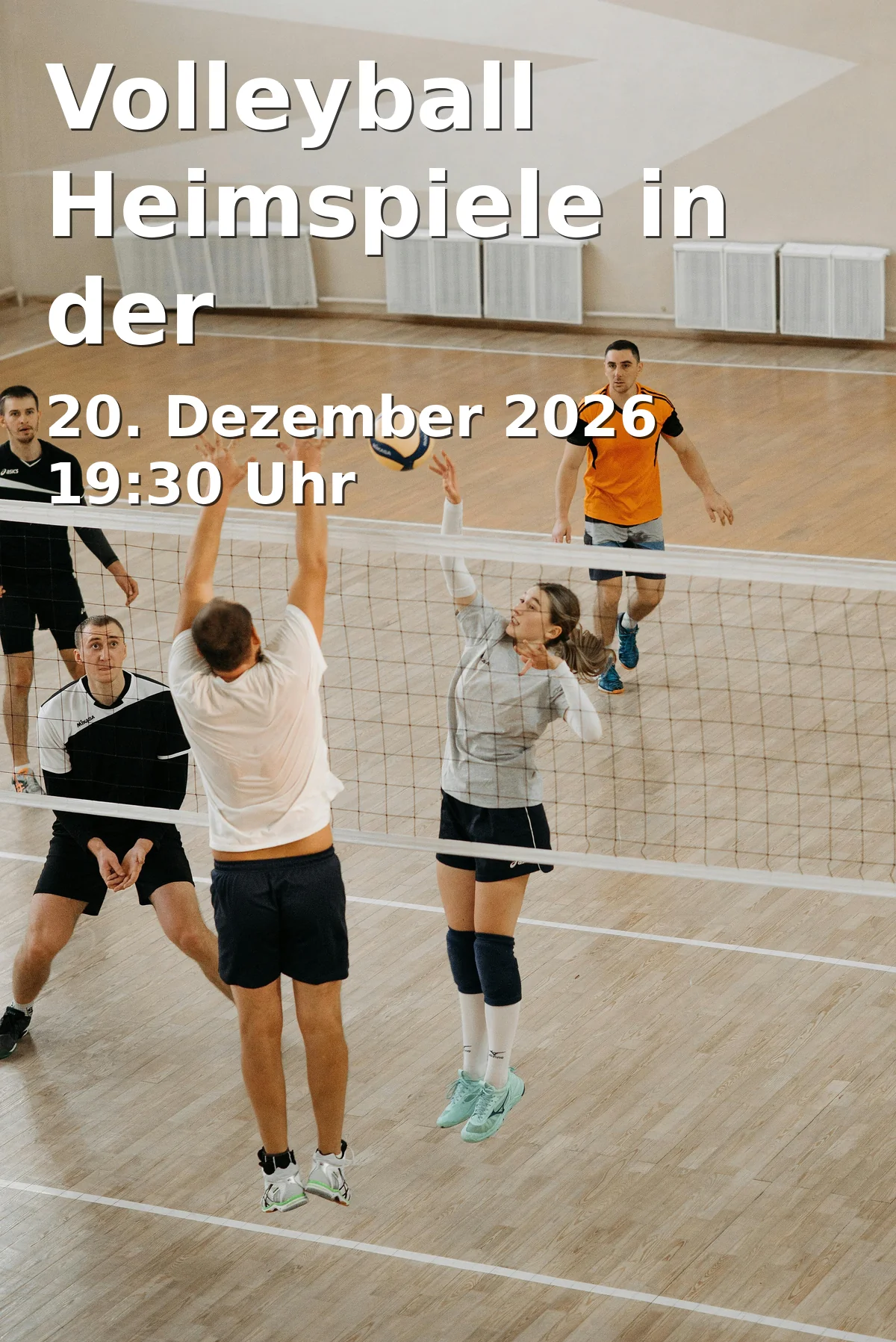 Event: Volleyball Heimspiele in der Nikolaushalle - 1. Bundesliga in Nikolaushalle, Nikolausstraße 11, 82211 Herrsching on 20. Dezember 2026