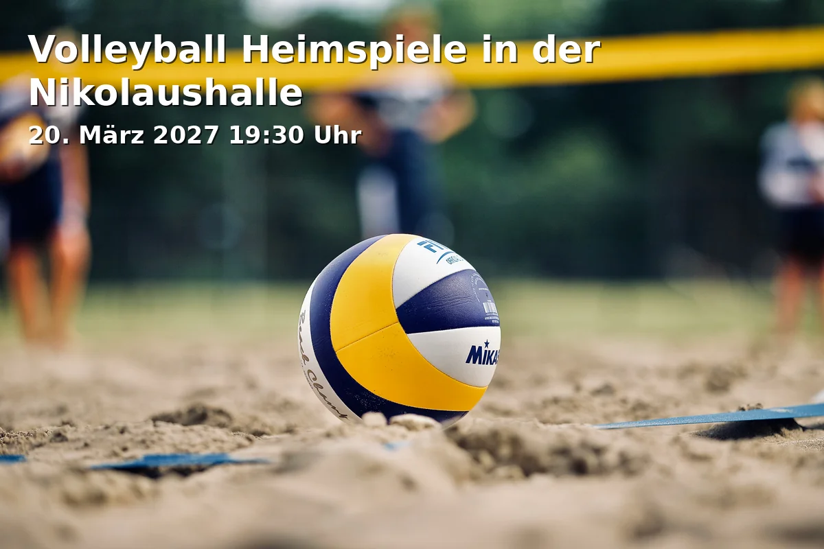 Event: Volleyball Heimspiele in der Nikolaushalle in Nikolaushalle, Nikolausstraße 11, 82211 Herrsching on 20. März 2027