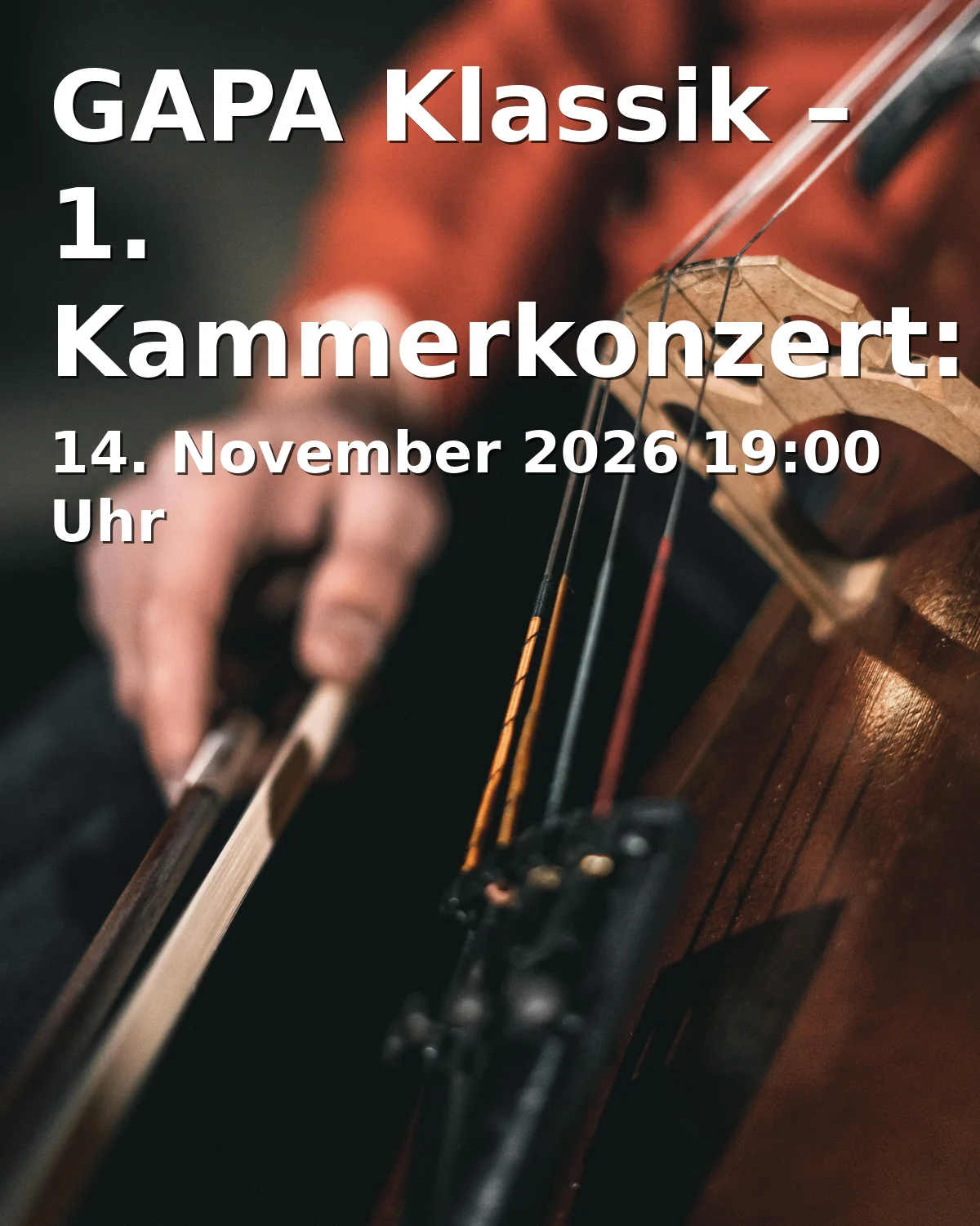 Event: GAPA Klassik – 1. Kammerkonzert: Violinrecital in Richard-Strauss-Institut, k.A., Garmisch-Partenkirchen on 14. November 2026