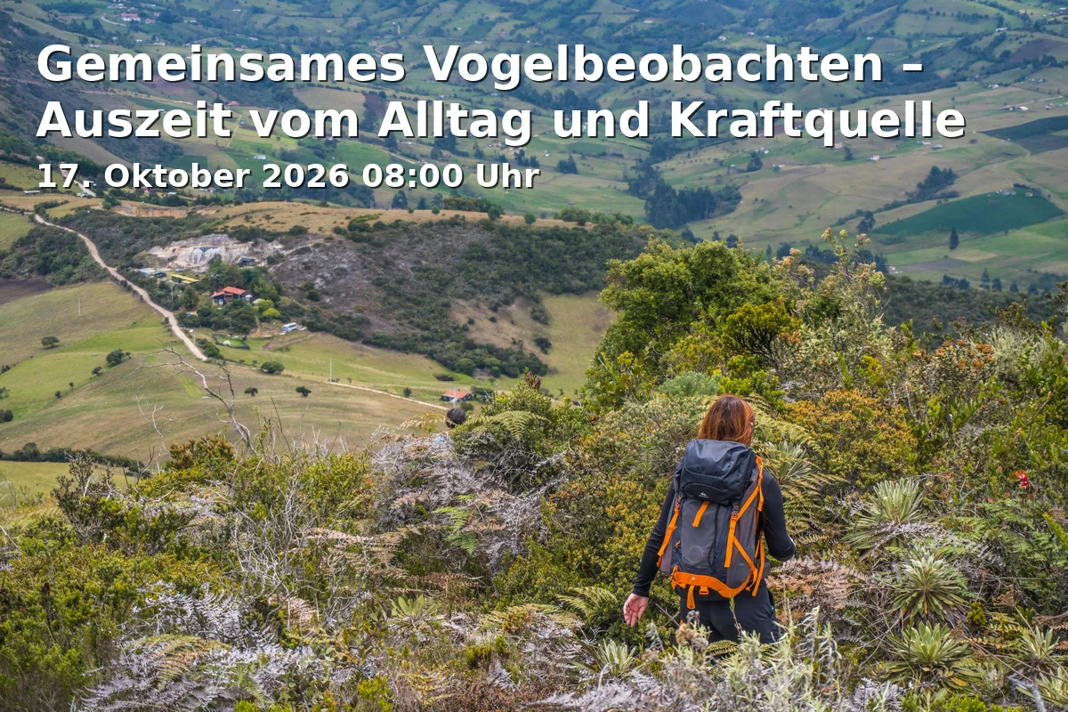 Event: Gemeinsames Vogelbeobachten – Auszeit vom Alltag und Kraftquelle in Busbahnhof - Großparkplatz, Parkplatzstraße 1, 91054 Erlangen on 17. Oktober 2026