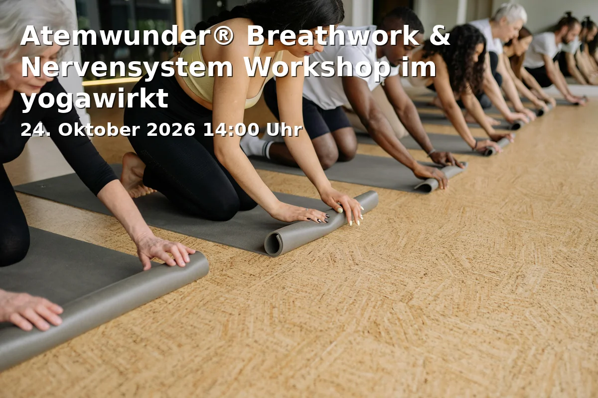 Event: Atemwunder® Breathwork & Nervensystem Workshop im yogawirkt in yogawirkt Bielefeld, Niedernstraße 13, 33602 Bielefeld on 24. Oktober 2026