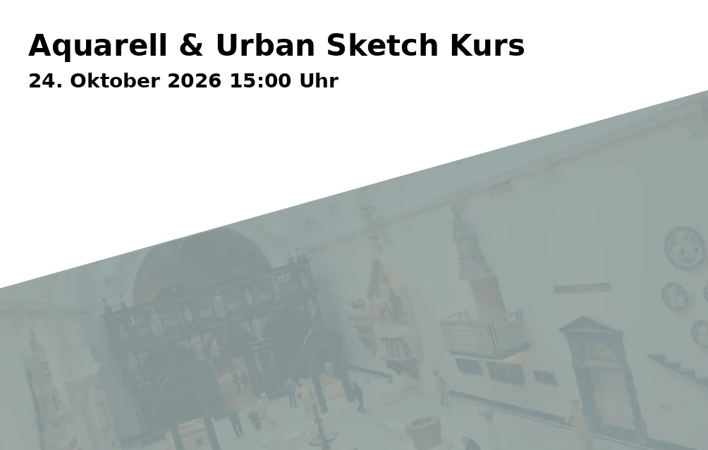 Event: Aquarell & Urban Sketch Kurs in Historisches Museum Bielefeld, Ravensberger Park 2, 33607 Bielefeld on 24. Oktober 2026
