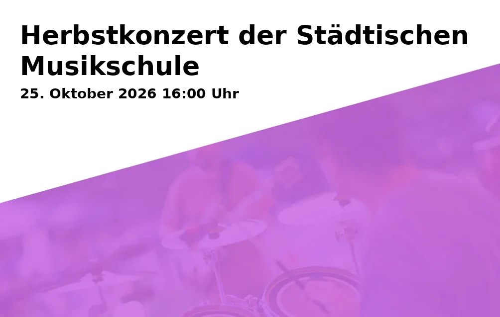 Herbstkonzert der Städtischen Musikschule