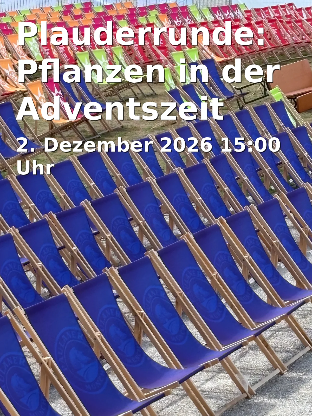 Event: Plauderrunde: Pflanzen in der Adventszeit in Ökologisch-Botanischer Garten (Universität Bayreuth), Freigelände, Universitätsstraße 30, 95447 Bayreuth on 2. Dezember 2026