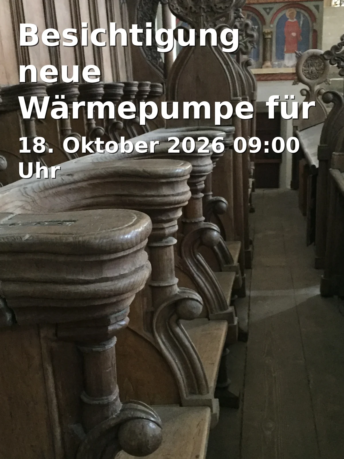 Event: Besichtigung neue Wärmepumpe für Gemeindehaus in Gemeindehaus der Evangelischen Kirchengemeinde St. Maria Magdalena, Branderweg 1, 91058 Erlangen on 18. Oktober 2026