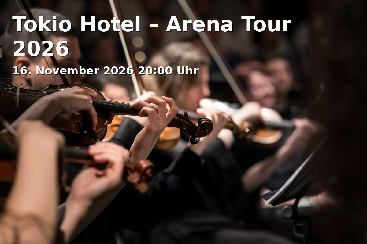 Event: Tokio Hotel – Arena Tour 2026 in Olympiahalle, Spiridon-Louis-Ring 21, 80809 München on 16. November 2026